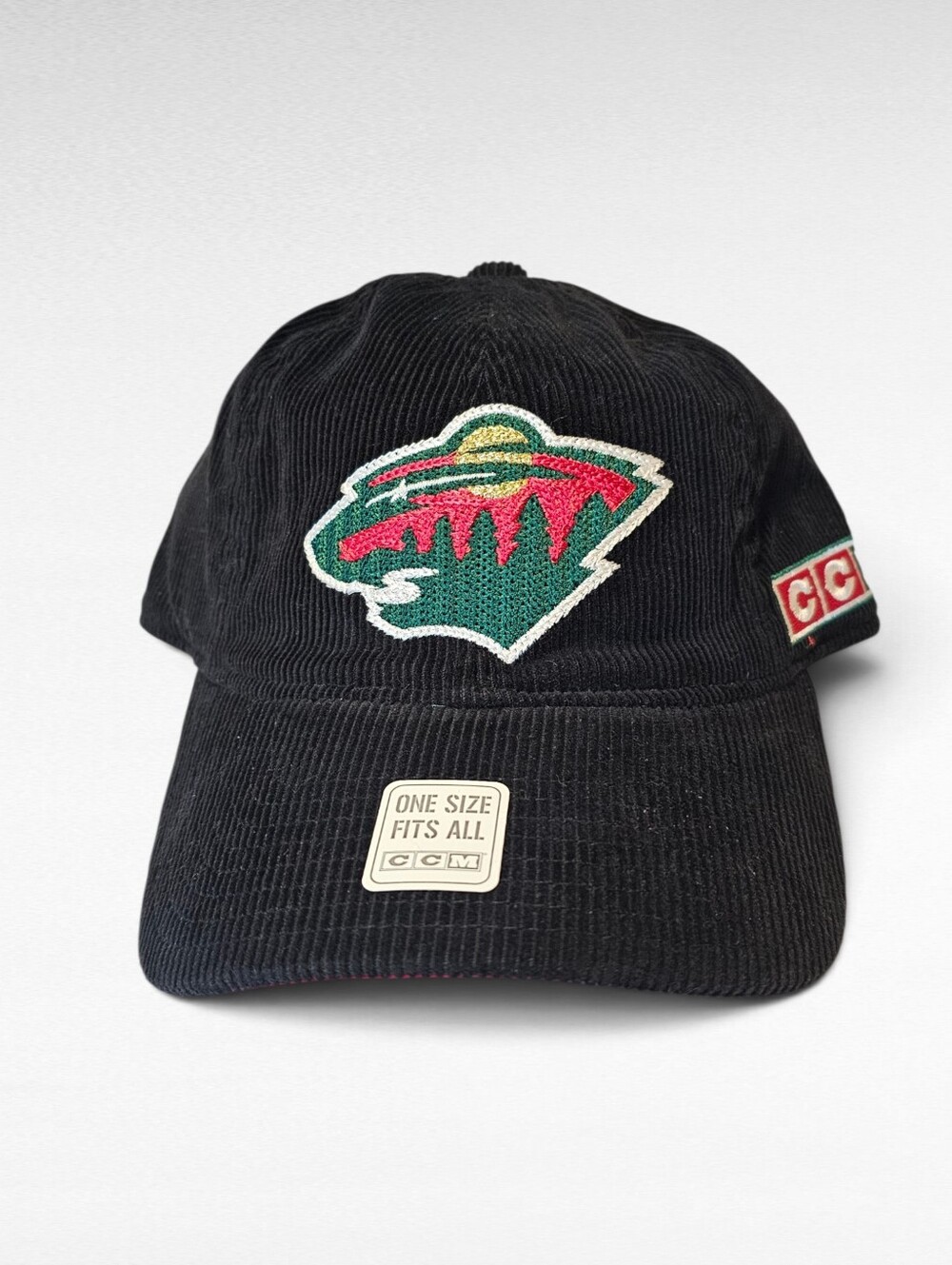 Minnesota Wild Corduroy Adjustable Hat One Size Fits All